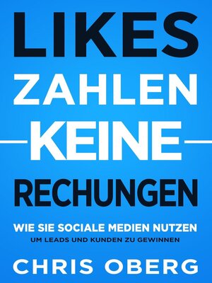 cover image of Likes zahlen keine Rechnungen